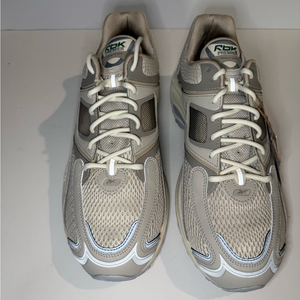 Reebok RBK Premier Trinity KFS Running Shoes Beige Gray - Unisex - NEW - Picture 4 of 11